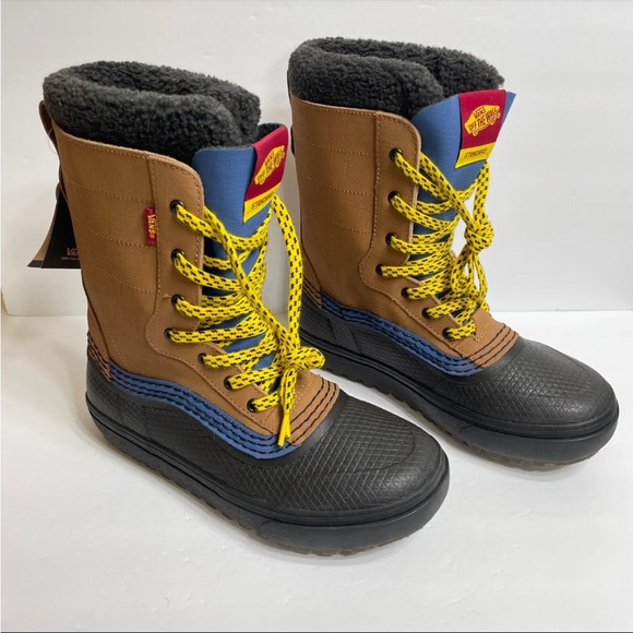 Vans Standard MTE Snow Boots Men’s Size 8.5 Brown Black - Picture 2 of 7